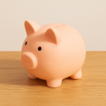 Tirelire cochon rose classique