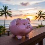 Tirelire cochon en céramique élégante