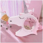 Tirelire licorne transparente rose avec fenêtre d'observation – Image 5