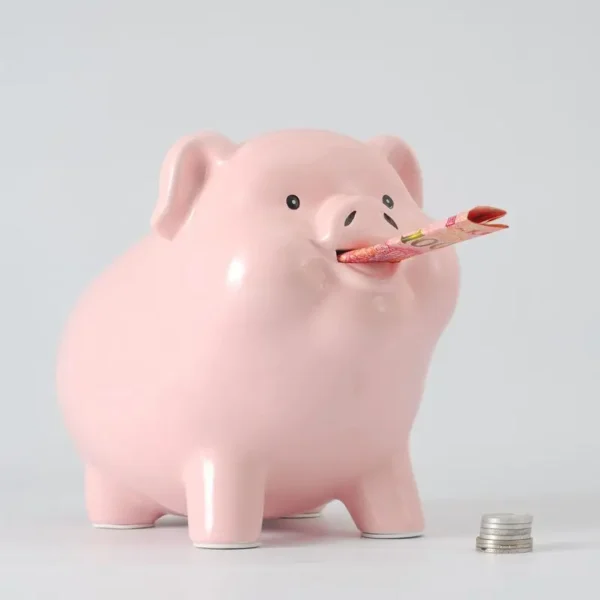 Tirelire cochon en céramique émaillée – Image 3