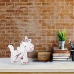 Tirelire licorne transparente à paillettes scintillantes – Image 11