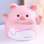 Tirelire cochon mignon en vinyle souple – Image 6