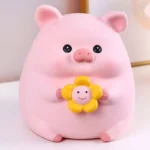 Tirelire cochon mignon en vinyle souple