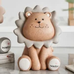 Tirelire lion au design attendrissant