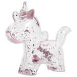 Tirelire licorne transparente à paillettes scintillantes – Image 5