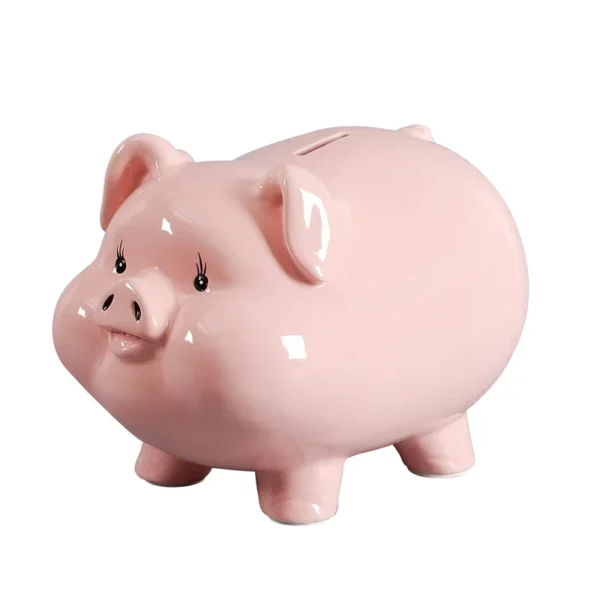 Tirelire cochon en céramique élégante – Image 3