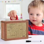 Tirelire japonaise Kakeibo en bois avec système de comptage intégré – Image 2