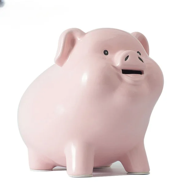 Tirelire cochon en céramique émaillée – Image 5