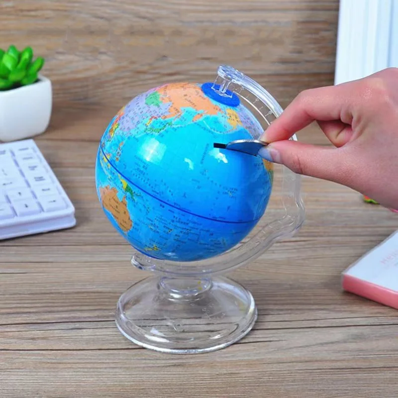 Tirelire globe terrestre géographique