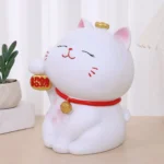Tirelire chat blanc porte-bonheur – Image 4