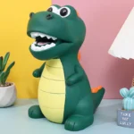 Tirelire dinosaure  anti-chute - dépôt 1000 pièces