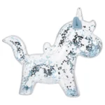 Tirelire licorne transparente à paillettes scintillantes – Image 6