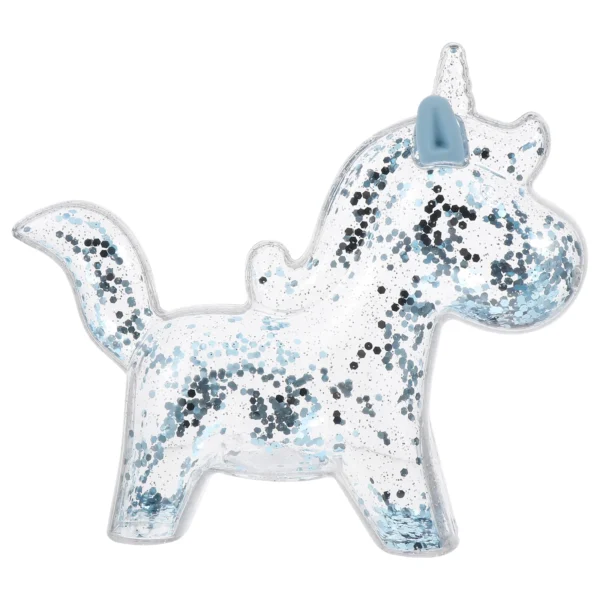 Tirelire licorne transparente à paillettes scintillantes – Image 6