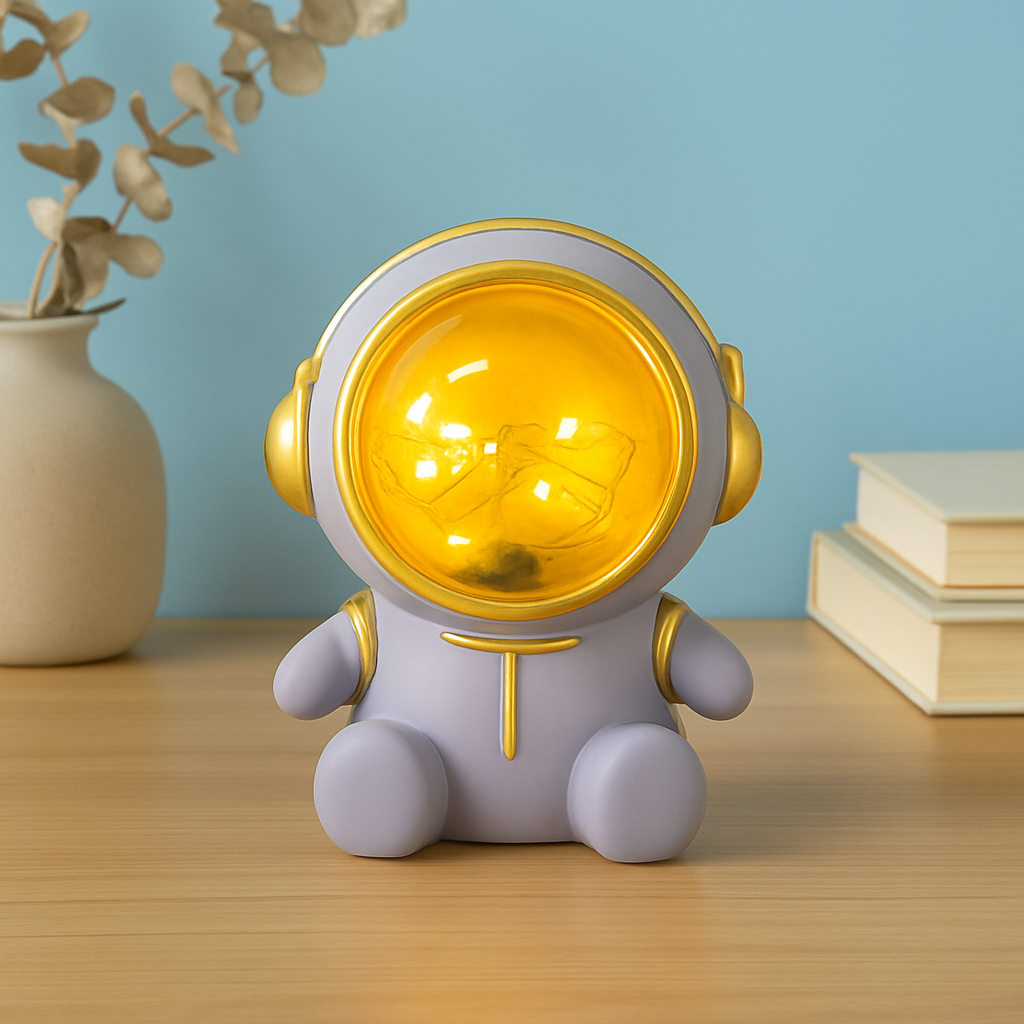 Tirelire veilleuse astronaute